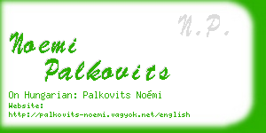 noemi palkovits business card